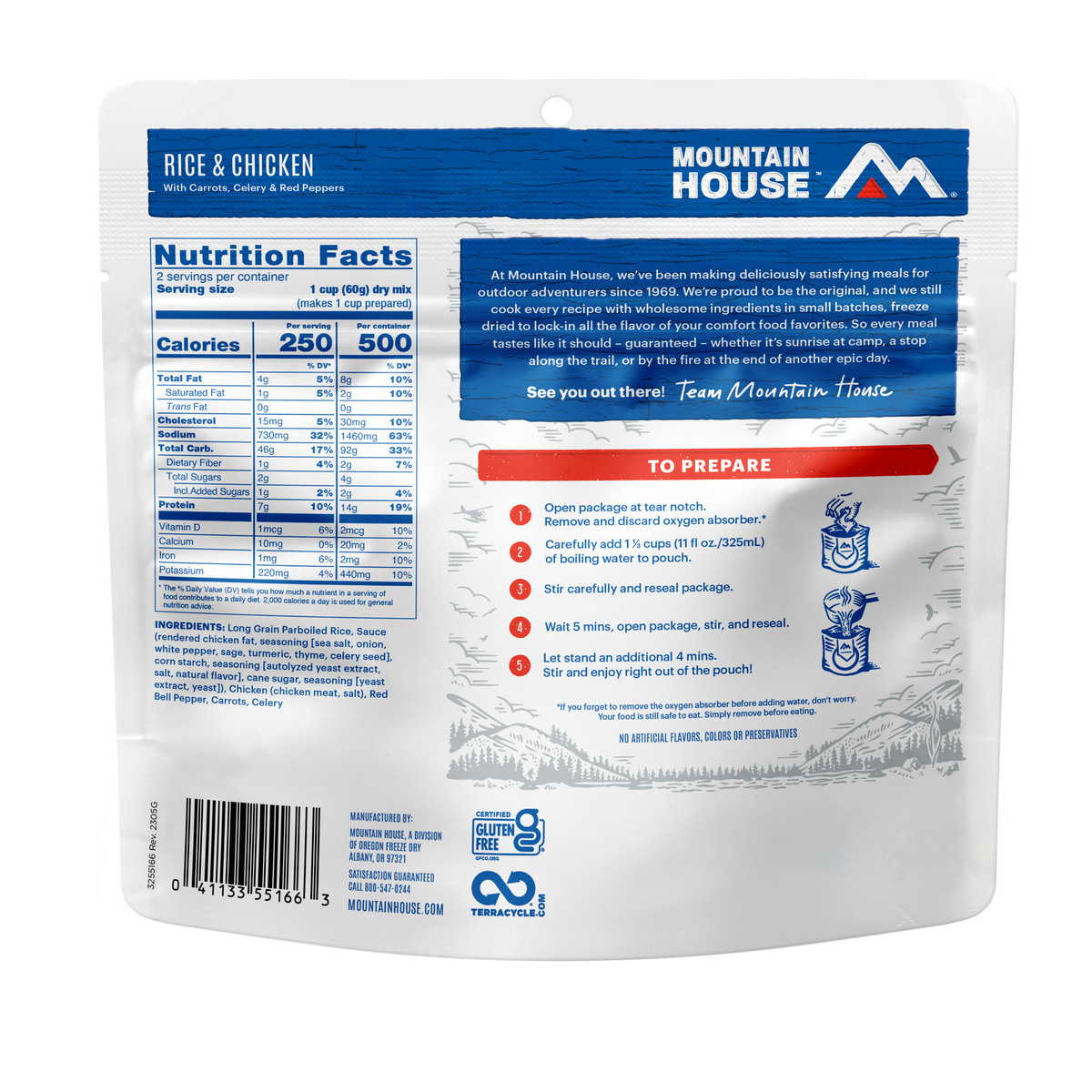 Chicken Fried Rice freeze dried food - Mountain House