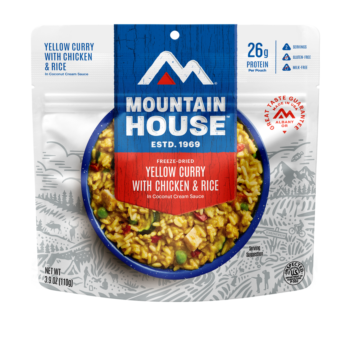Yellow Curry with Chicken & Rice freeze dried food - Mountain House