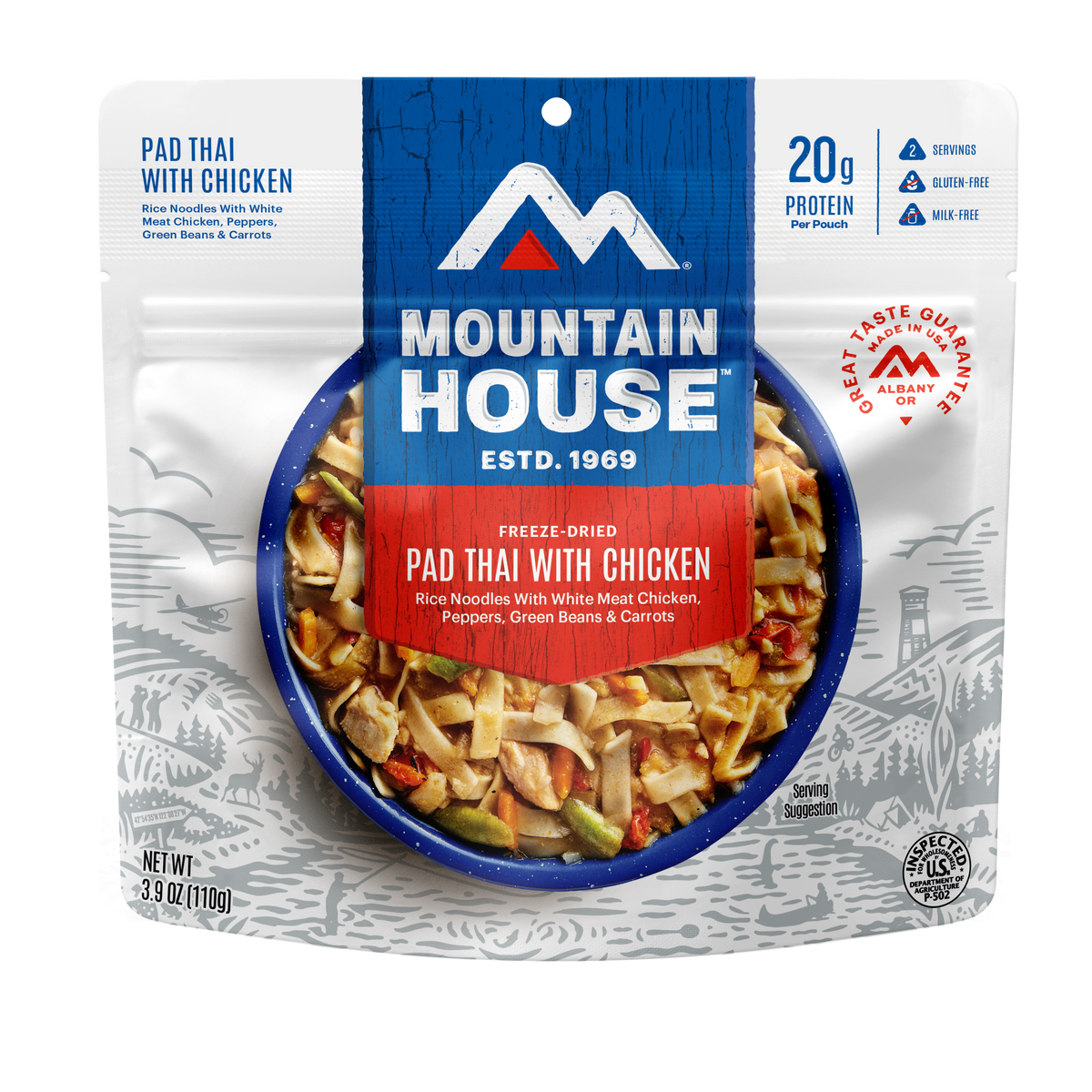Pad Thai with Chicken freeze dried food - Mountain House