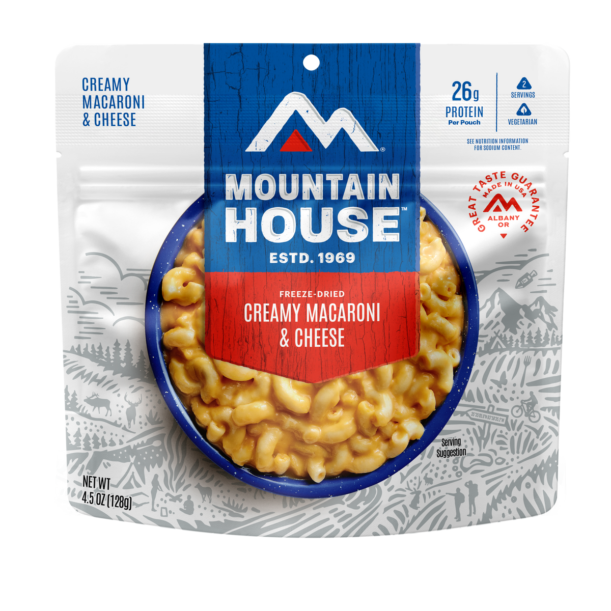Creamy Macaroni & Cheese freeze dried food - Mountain House