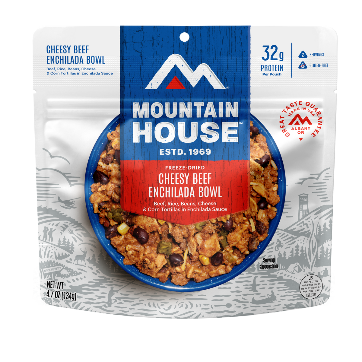 Cheesy Beef Enchilada Bowl freeze dried food - Mountain House