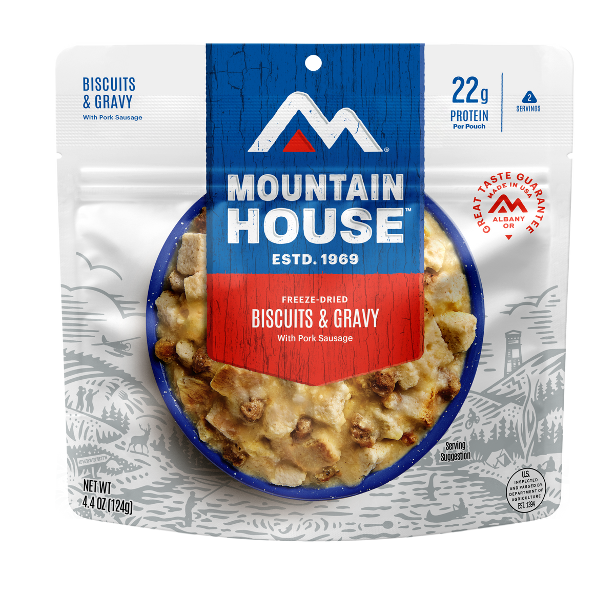 Biscuits and Gravy freeze dried foods - Mountain House