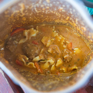 Italian Sausage and Zesty Tomato Sauce with Farfalle Pasta, and Parmesan Freeze Dried Meal - Pinnacle Foods