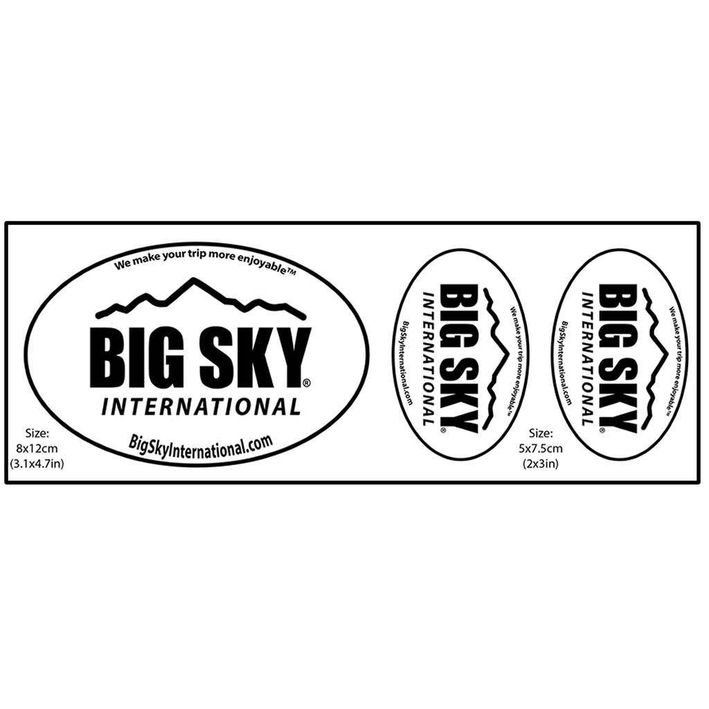 stickers Big Sky 3 pack