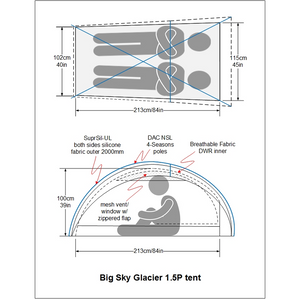 Big Sky Glacier 1.5P tent